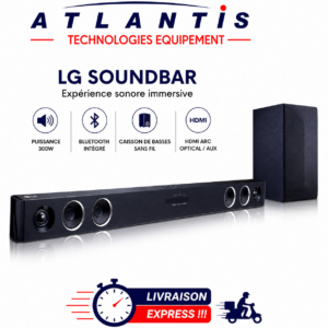 Barre de son LG SJ3 – Soundbar 2.1 300 W Bluetooth