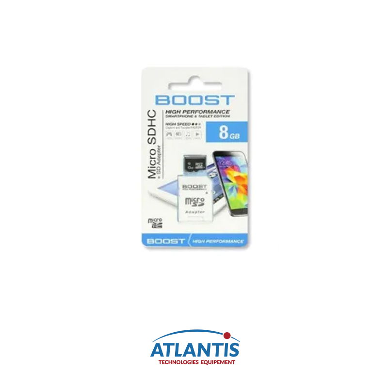Carte mémoire Boost microSD 8 Go