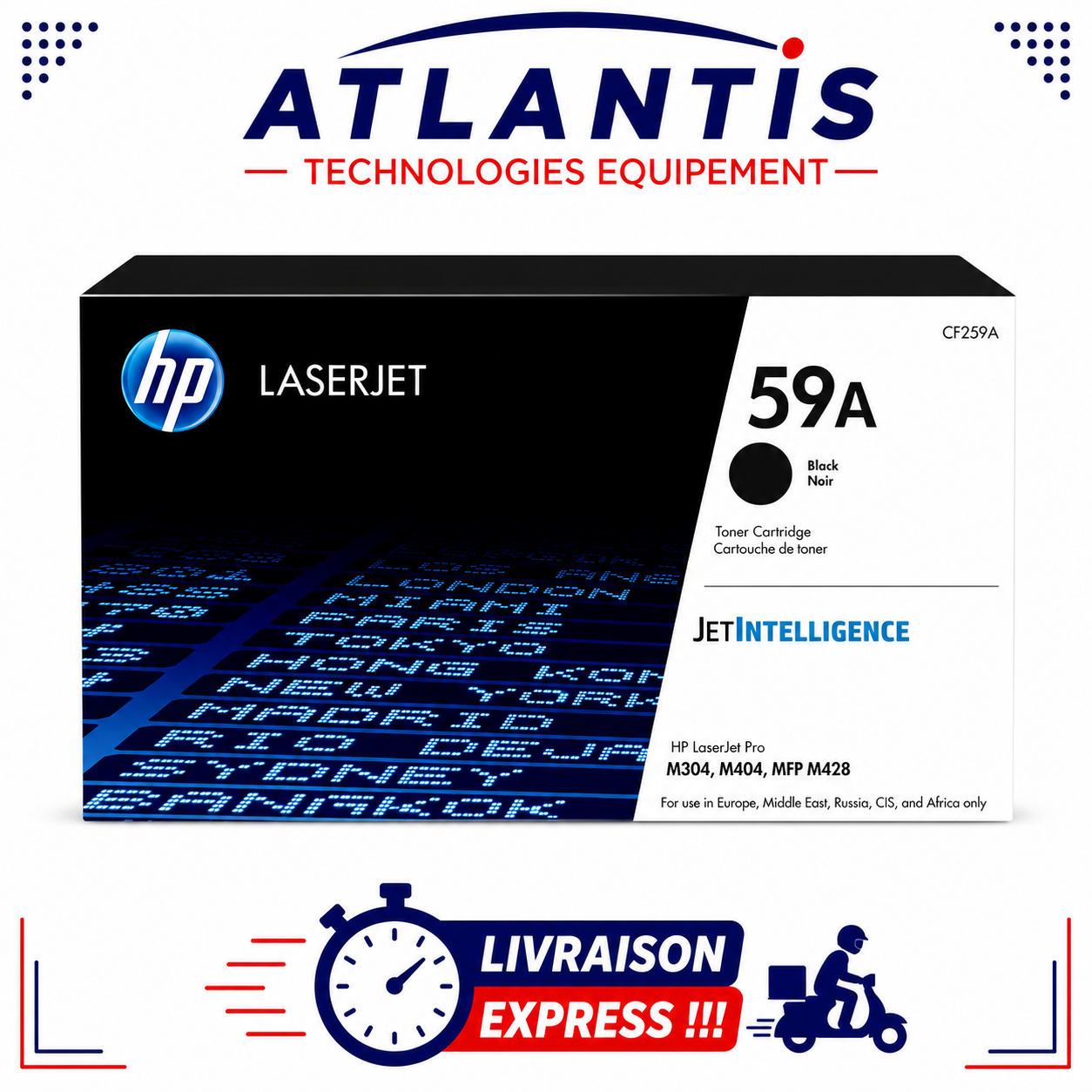 Cartouche HP 59A (CF259A) noir authentique – Image 2