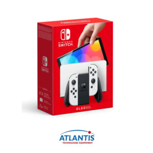 Nintendo Console Switch (Modèle OLED) avec Station d'Accueil/Manettes Joy-Con Blanches
