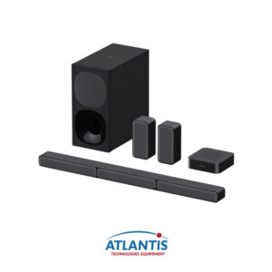 Sony HT-S40R Barre de son 5.1 canaux (avec caisson de basses filaire, haut-parleur arrière sans fil, Bluetooth, son surround Dolby Digital), noir large