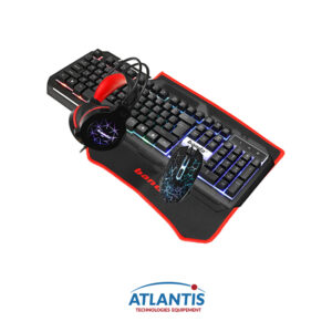 Ensemble Gamer BANDA G11 avec Clavier Souris Casque et Tapis souris