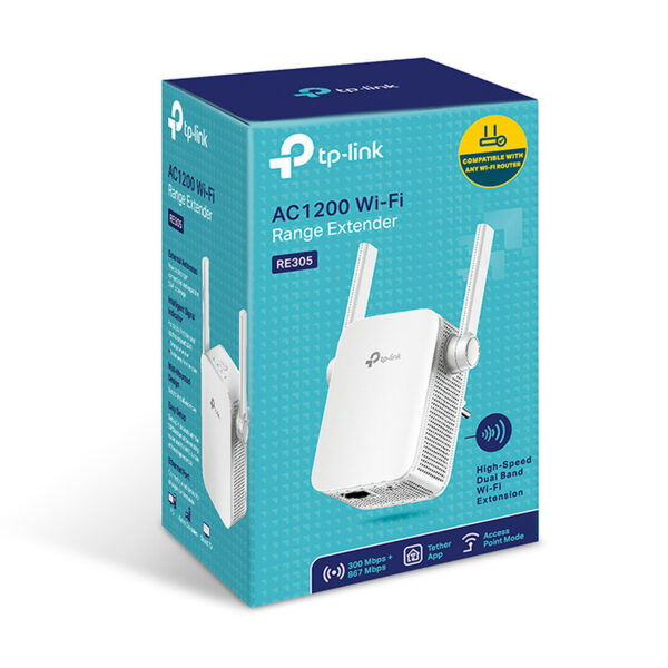 Modem TP-LINK RE305 Répéteur de signal WiFi AC1200 Mbps Dual-Band avec port Fast Ethernet – Image 2