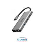 Station D'ACCUEIL USB-C MULTIPORT WIWU ALPHA A11312H 11-EN-1 / GRIS