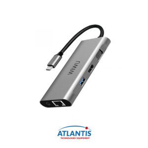 Station D'ACCUEIL USB-C MULTIPORT WIWU ALPHA A11312H 11-EN-1 / GRIS