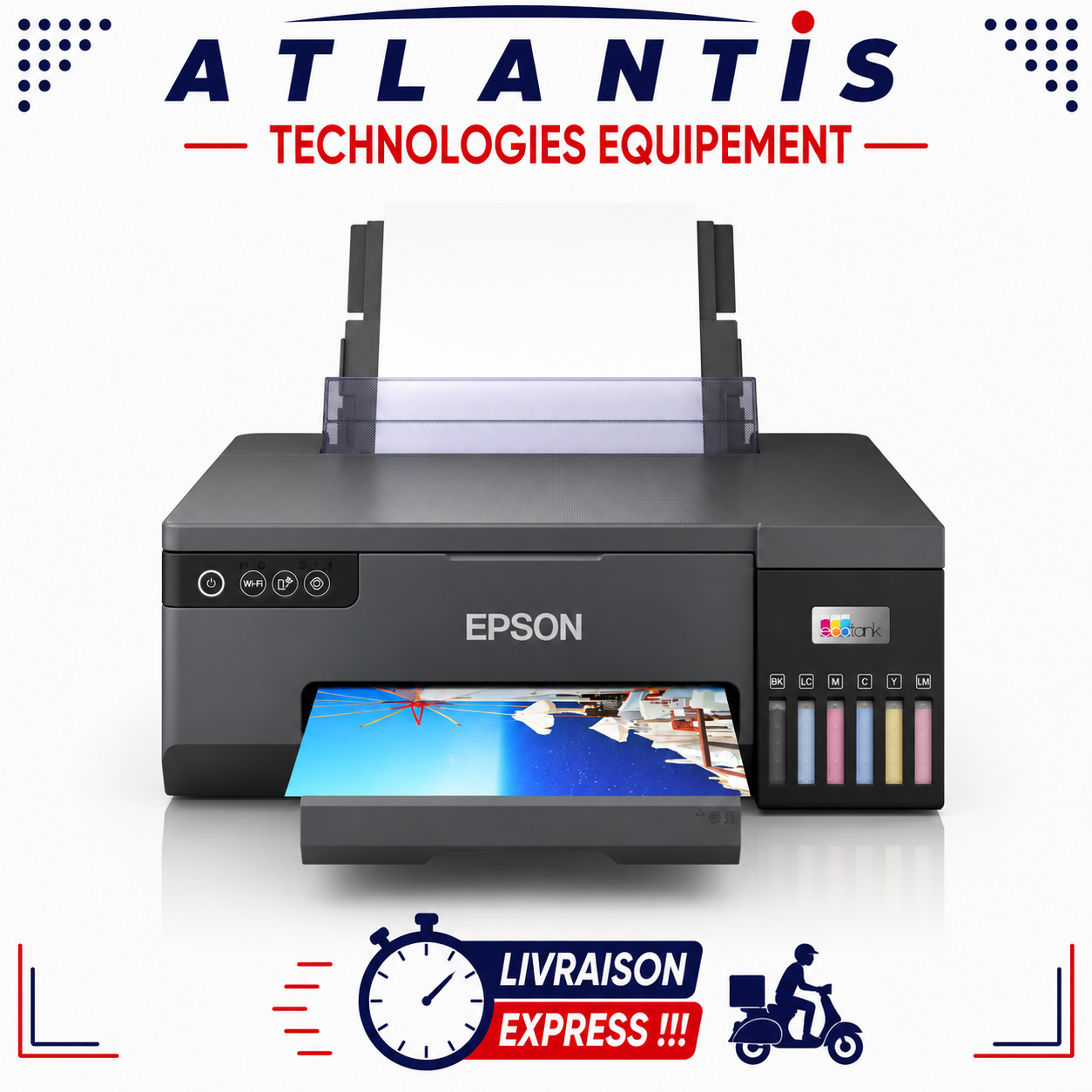 Imprimante Epson EcoTank L8050 Photo (plus impression sur cartes PVC)