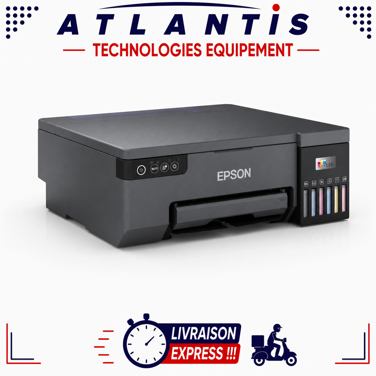 Imprimante Epson EcoTank L8050 Photo (plus impression sur cartes PVC) – Image 3