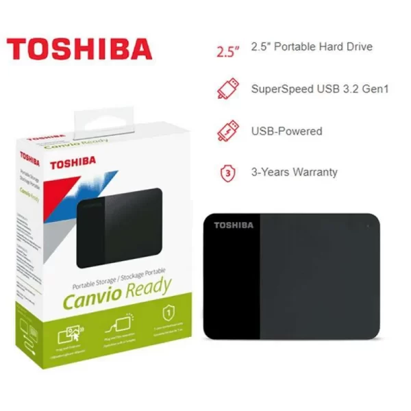 Disque dur externe Toshiba 1To canvio basics – Image 5