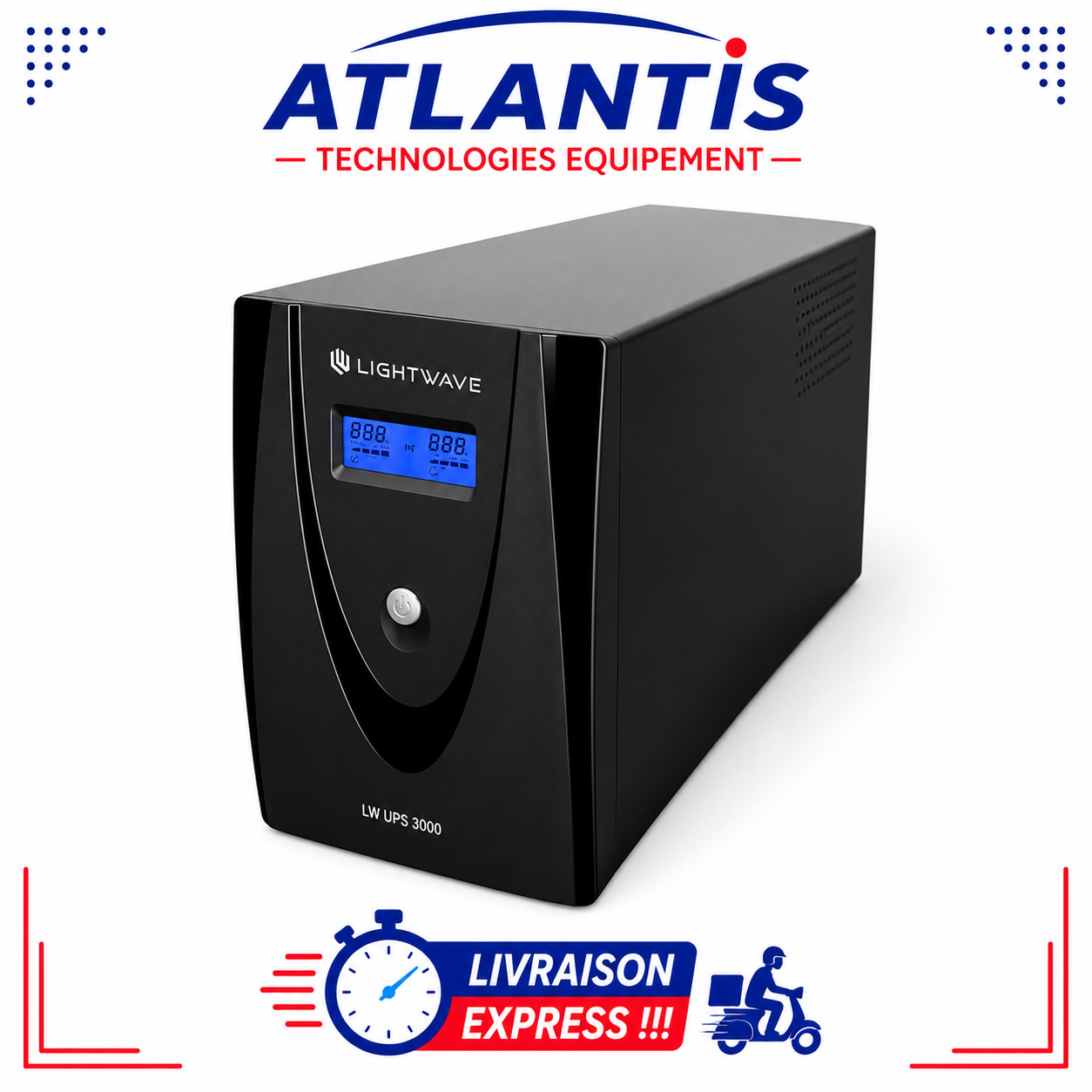 Onduleur Lightwave 3000VA- UPS – Noir – Image 2