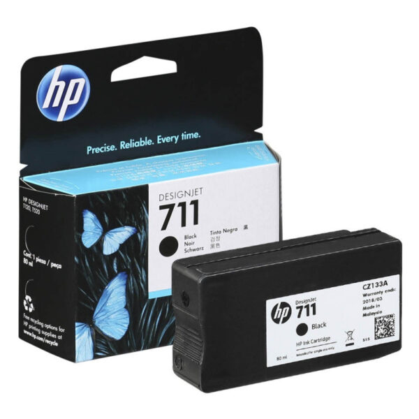Cartouche d'encre HP 711 Noir - CZ129A authentique