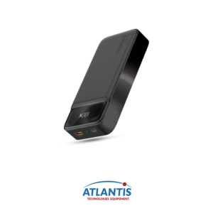 Power Bank Promate Torq-20 Noir, Chargeur portable ultra-mince universel 20000mAh