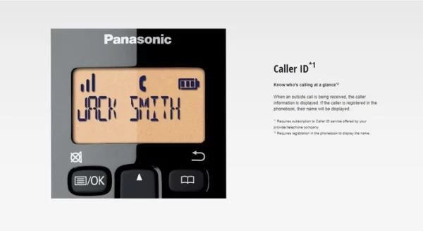 Téléphone Fixe Panasonic KX-TGB110 sans fil – Image 3