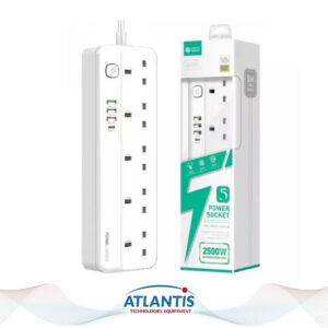 Rallonge multiprise Lightwave EXT – 754 2500W, Ports de recharge USB, 220V