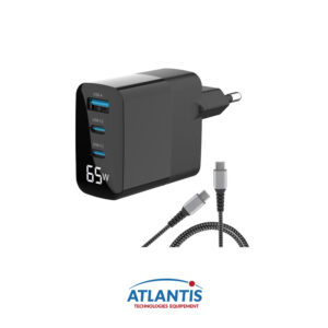 Chargeur Rapide LW-CH-L-65W 3 ports USB Type-C