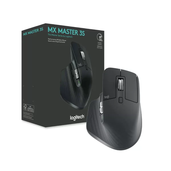 Souris sans fil Logitech MX Master 3S (Graphite (RF + Bluetooth) - droitier -