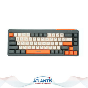 Clavier sans fil Arizone BK-036, Bluetooth 5.0 et 2,4 GHz double mode, clavier rétroéclairé rechargeable Type-C,