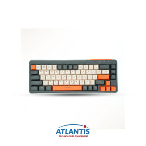 Clavier sans fil Arizone BK-036, Bluetooth 5.0 et 2,4 GHz double mode, clavier rétroéclairé rechargeable Type-C,