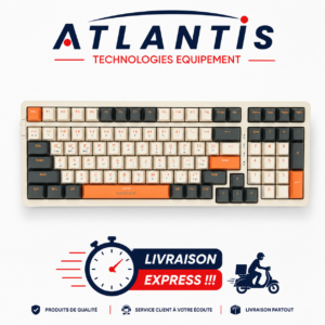 Clavier sans fil Arizone BK-035 2,4 GHz  – Touches interchangeables – Batterie remplaçable – Nano-récepteur USB