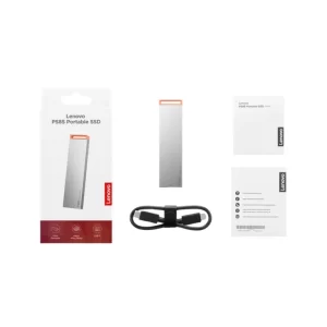 Disque Dur SSD portable Lenovo PS8 de 512ssd jusqu'à 1050 Mo/, USB 3.2 USB-C, boîtier en aluminium