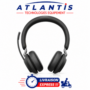 Casque Jabra Evolve2 65 MS Stéréo Noir Micro-casque sans fil stéréo professionnel -
