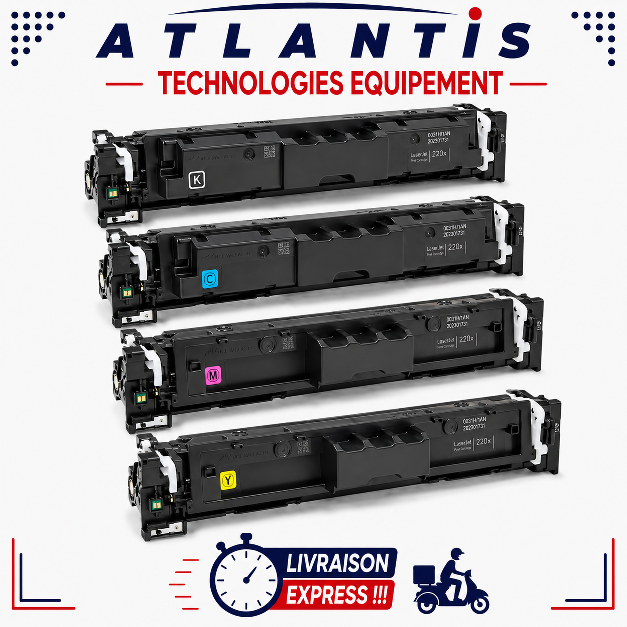 Cartouche toner HP 220A /W2200A - W2201A - W2202A - W2203A authentique – Image 2