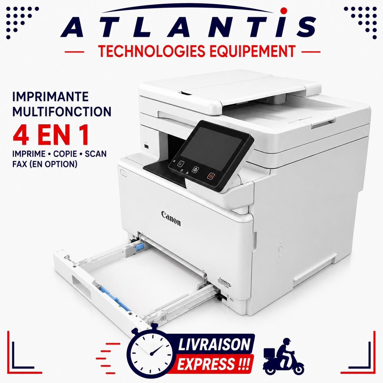 Imprimante Canon i-SENSYS MF667Cdw multifonction laser couleur 4-en-1 A4 (USB 2.0/Wi-Fi/Ethernet) – Image 3